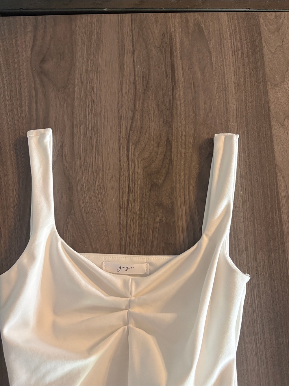 Gaze | White Bodysuit | Snap Closure | - Picture 7 of 15